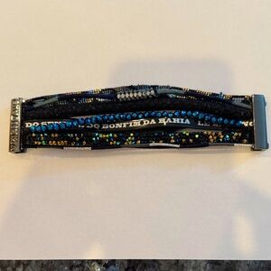 Ipanema Black and Blue Beaded Bracelet